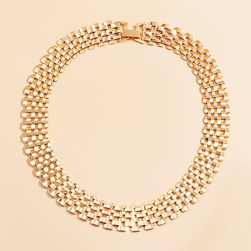 Chunky Statement Necklace | Bold Thick Chain Jewellery-Gold-State of Style