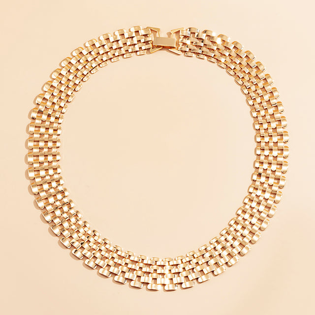 Chunky Statement Necklace | Bold Thick Chain Jewellery-Gold-State of Style