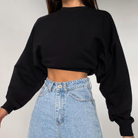 CiaranSweater I Cropped Long-Sleeve Sweater for Women-Black-S-State of Style
