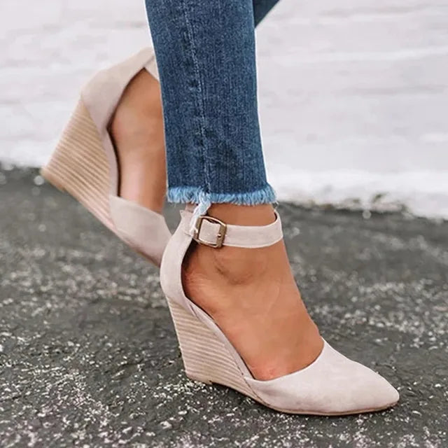 Claire - Orthopedische Zwarte Sleehakken-Beige-34-State of Style