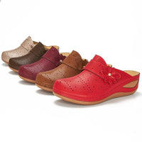 Clara - Orthopedische Cognac Klompen-Bruin-35-State of Style