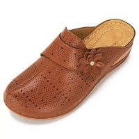 Clara - Orthopedische Cognac Klompen-Bruin-35-State of Style