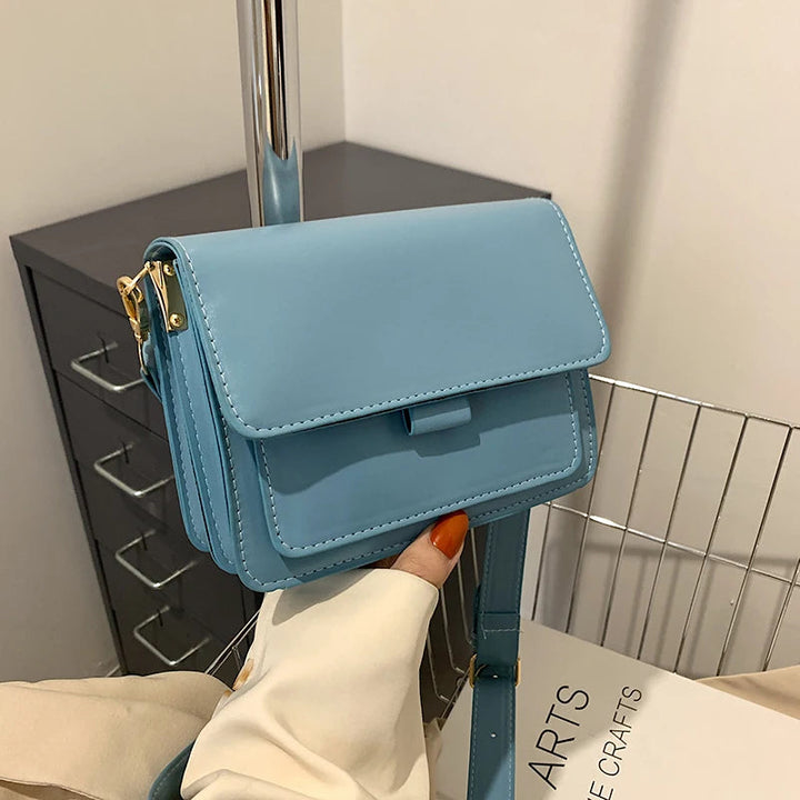 Clara Traditional Bag – Lightweight PU Leather Shoulder Bag-Black-State of Style