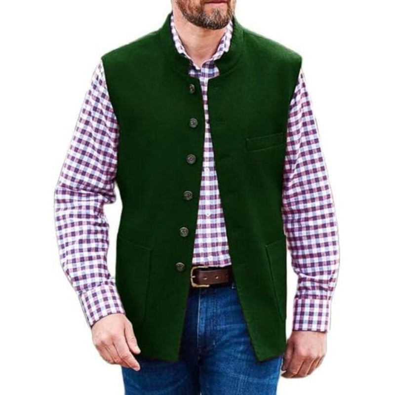 Clark Traditional Vest – Classic Polyester Waistcoat with Modern Appeal-Red-XS-State of Style