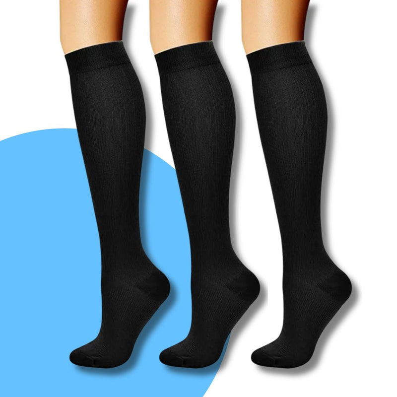 Class 2 Compression Socks - VitalBoost-Black-3.5 - 6.5 (S/M)-State of Style