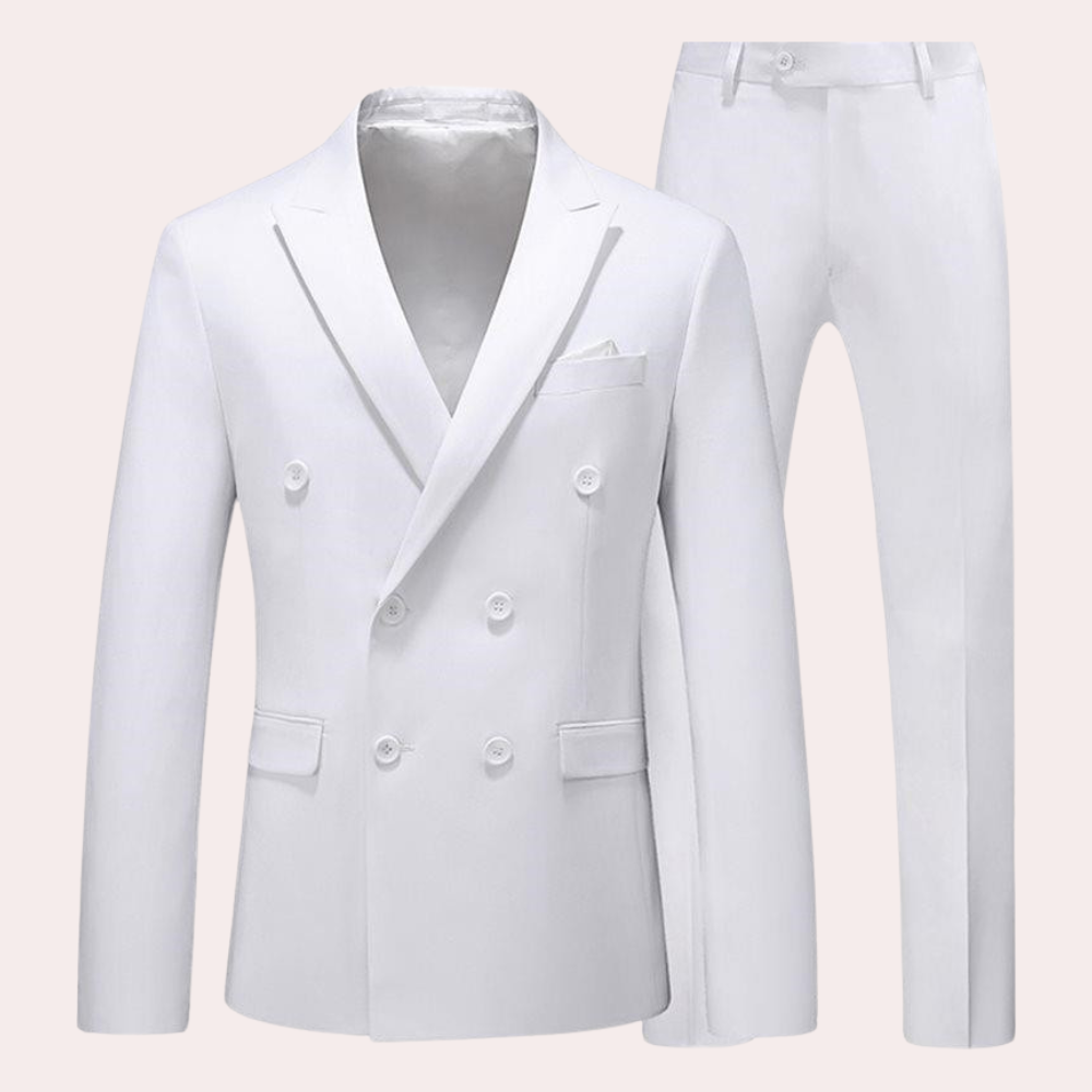 Classic 2-Piece Men’s Suit - Vincent-White-M-State of Style