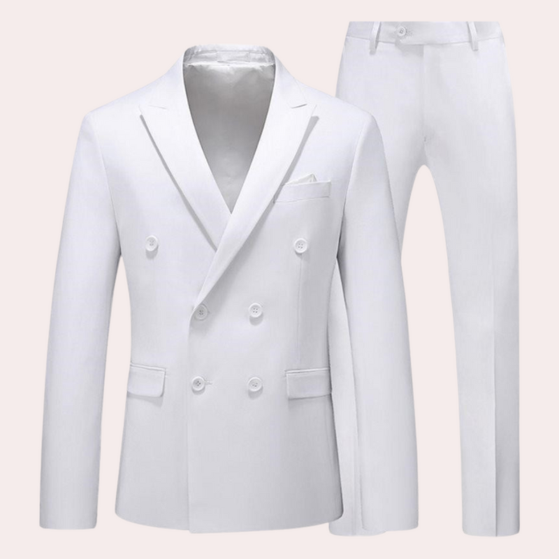 Classic 2-Piece Men’s Suit - Vincent-White-M-State of Style