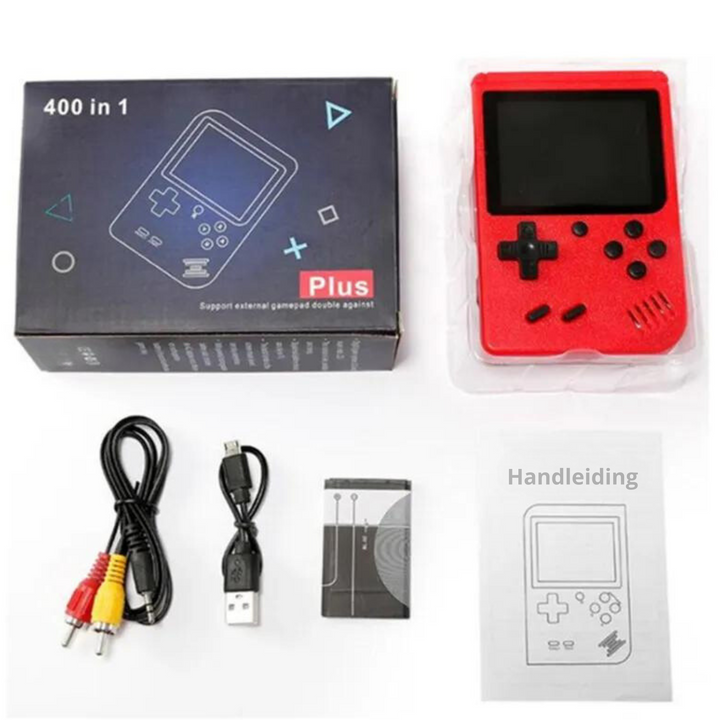 Classic 400-in-1 Retro Console - GameVault-Red-State of Style