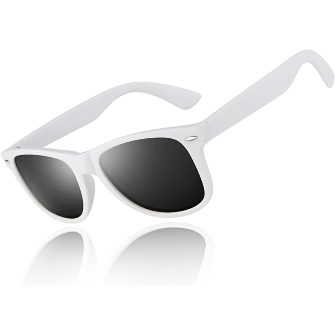 Classic 80's Retro Polarised Sunglasses - Jamie-Matte frame | Smoke-coloured lens-State of Style