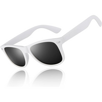 Classic 80's Retro Polarised Sunglasses - Jamie-Matte frame | Smoke-coloured lens-State of Style