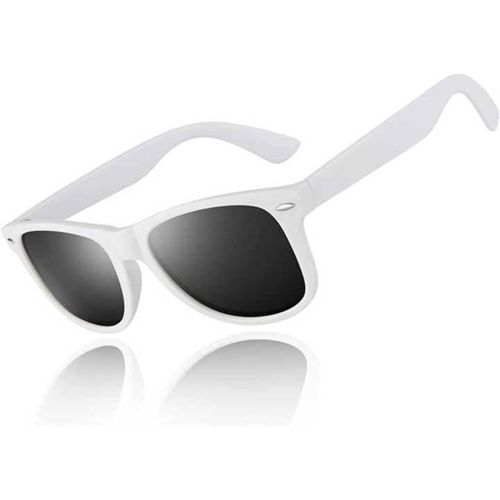 Classic 80's Retro Polarised Sunglasses - Jamie-Matte frame | Smoke-coloured lens-State of Style