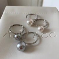 Classic Adjustable Pearl Ring - Sofia-White-State of Style