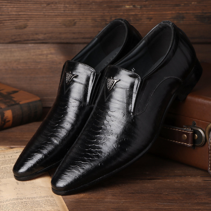 Classic and Stylish Men's Shoes - Dario-Black-6-State of Style