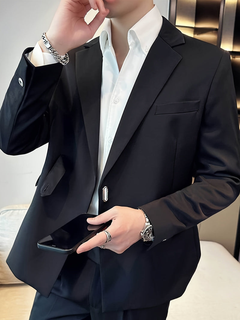 Classic Black Men's Blazer - Lars-S-State of Style