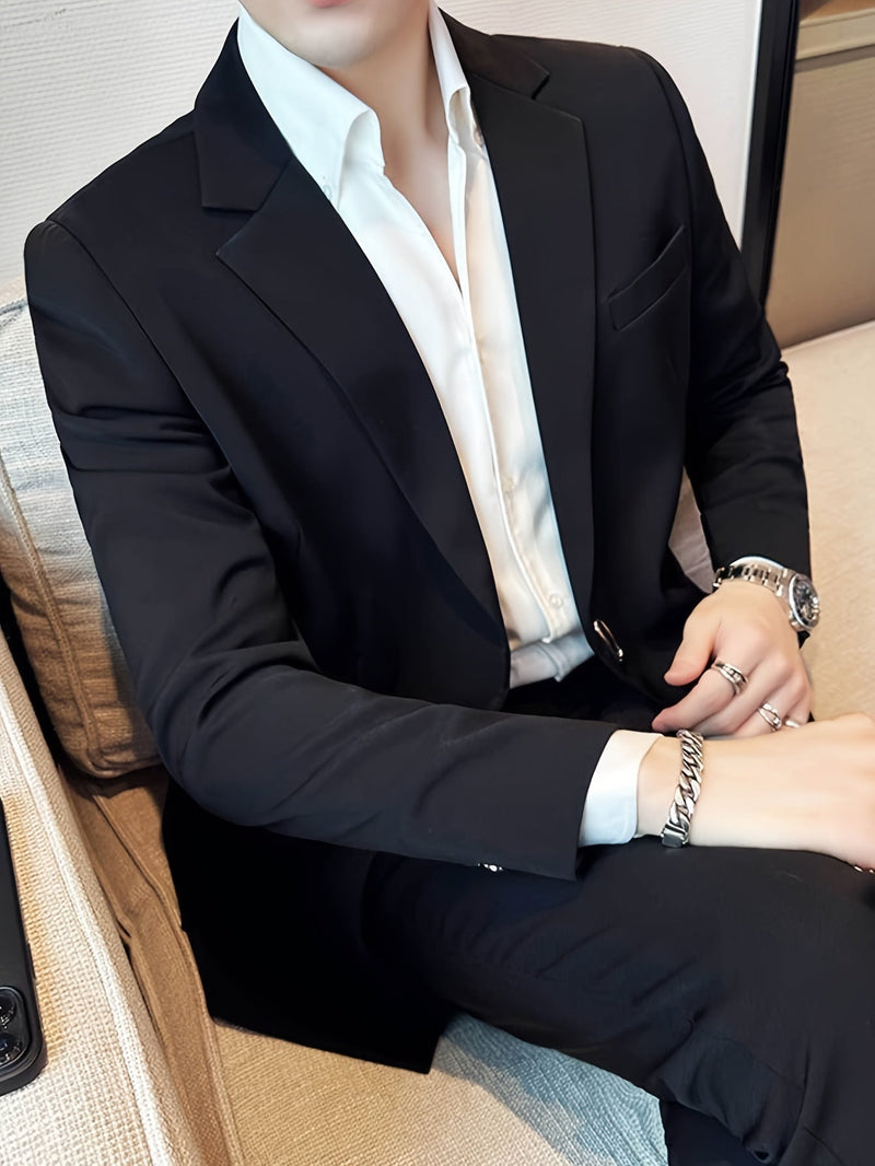 Classic Black Men's Blazer - Lars-S-State of Style