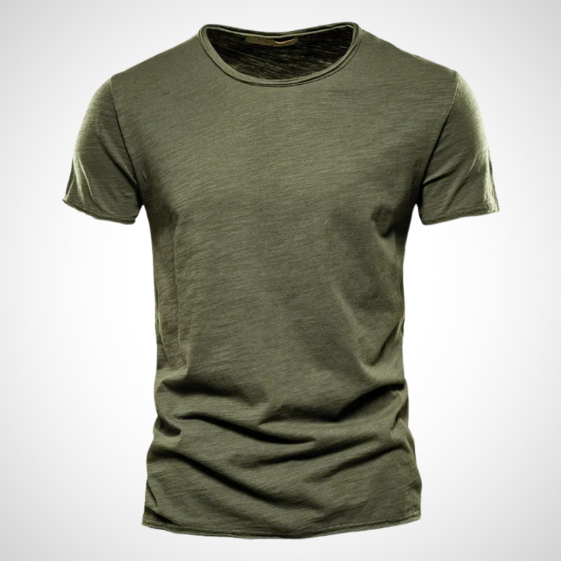 Classic Breathable Cotton Shirt for Men - Marco-Army green-S-State of Style