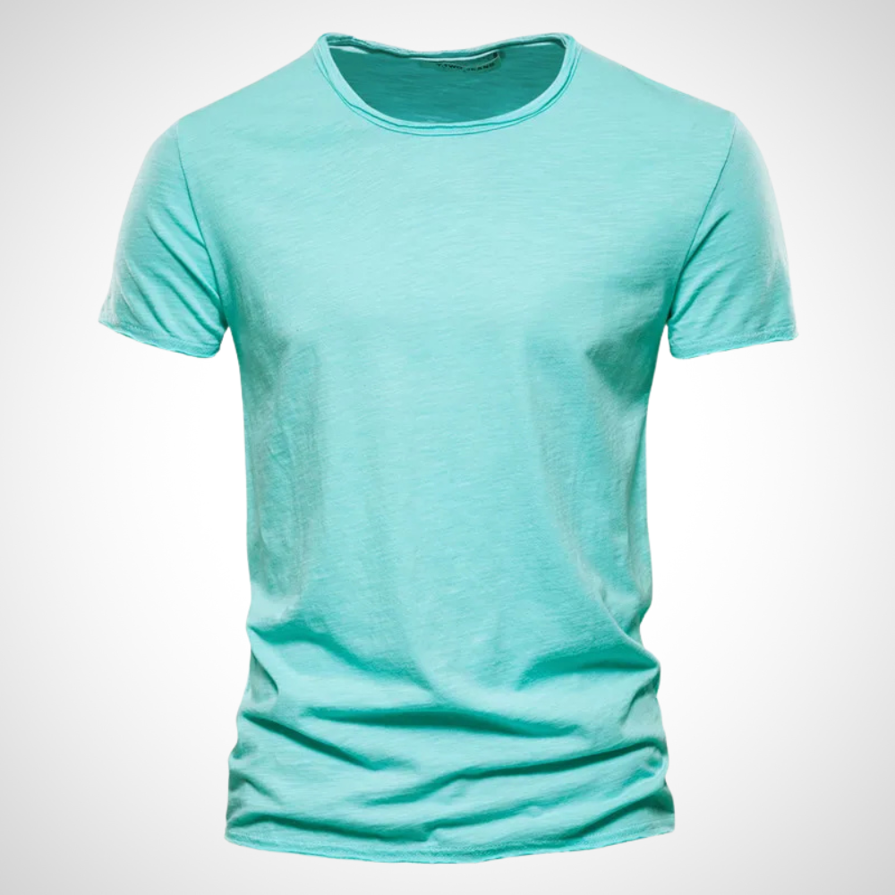 Classic Breathable Cotton Shirt for Men - Marco-Turquoise-S-State of Style