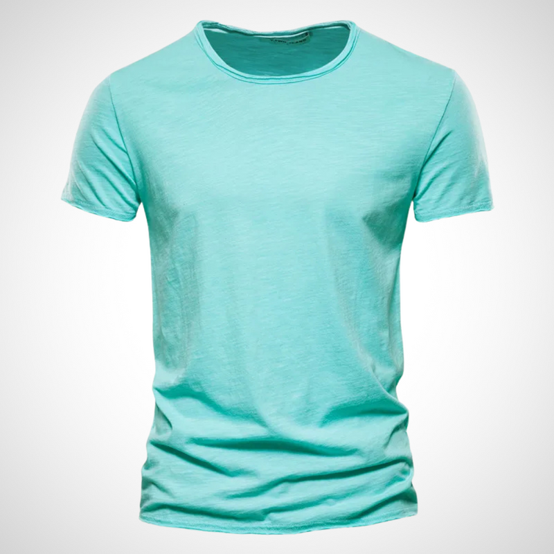 Classic Breathable Cotton Shirt for Men - Marco-Turquoise-S-State of Style