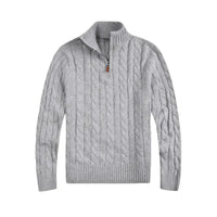 Classic Cable Sweater for Men - Henry-Grey-S-State of Style