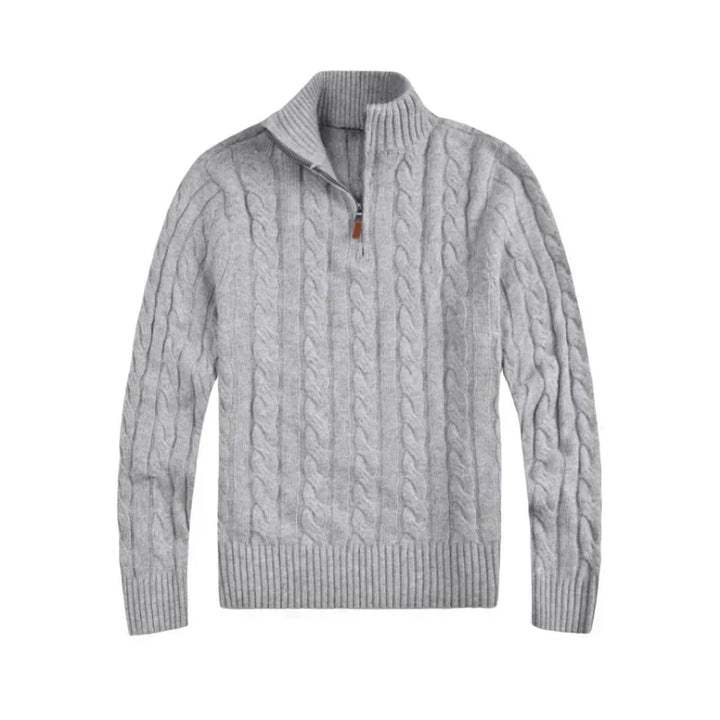 Classic Cable Sweater for Men - Henry-Grey-S-State of Style