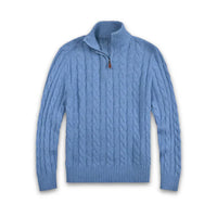 Classic Cable Sweater for Men - Henry-Light Blue-S-State of Style