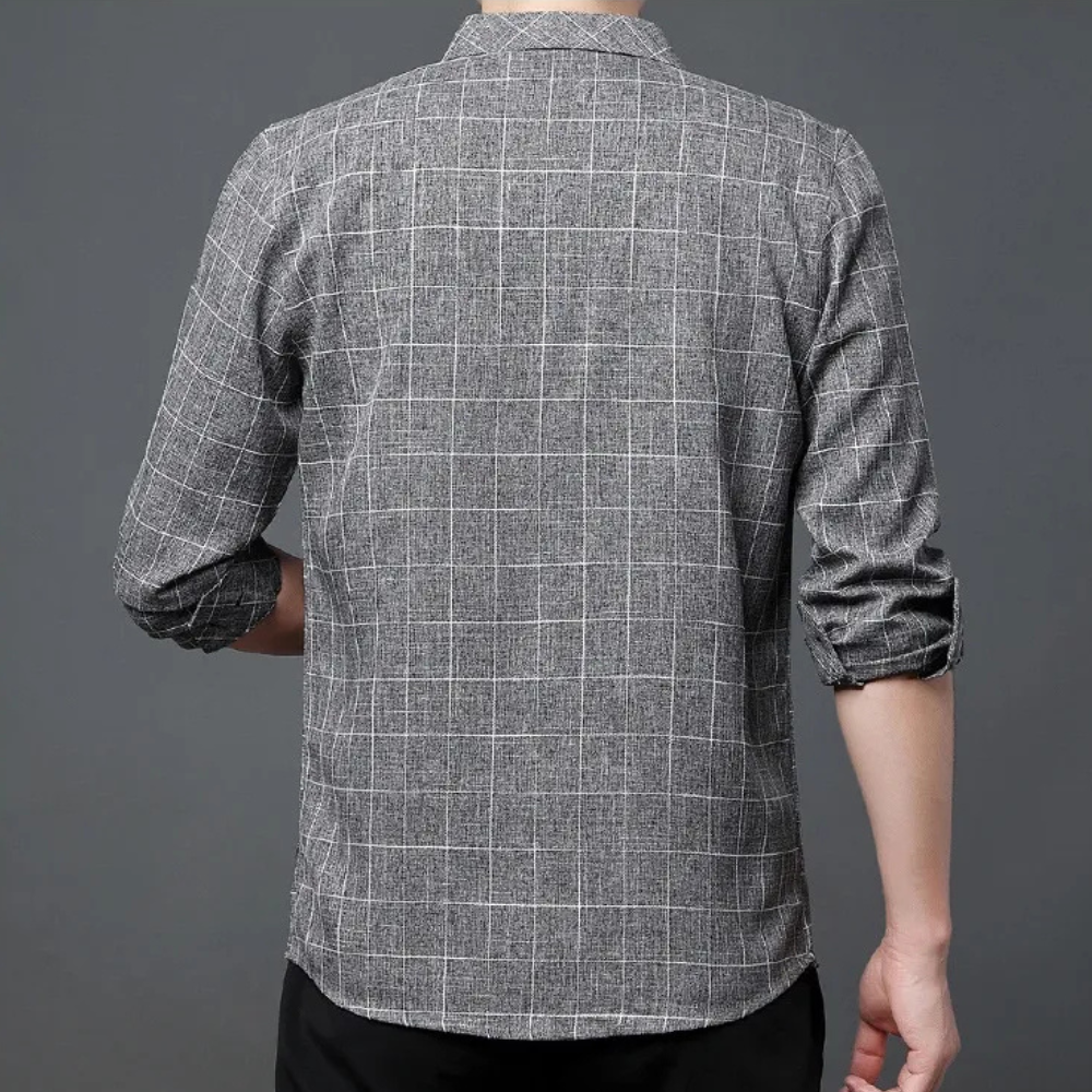 Classic Checked Men's Shirt - Thijs-Brown-S-State of Style