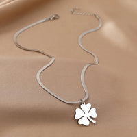 Classic Clover Pendant | Elegant Jewellery Piece-Silver-State of Style