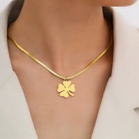 Classic Clover Pendant | Elegant Jewellery Piece-Silver-State of Style