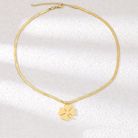 Classic Clover Pendant | Elegant Jewellery Piece-Silver-State of Style