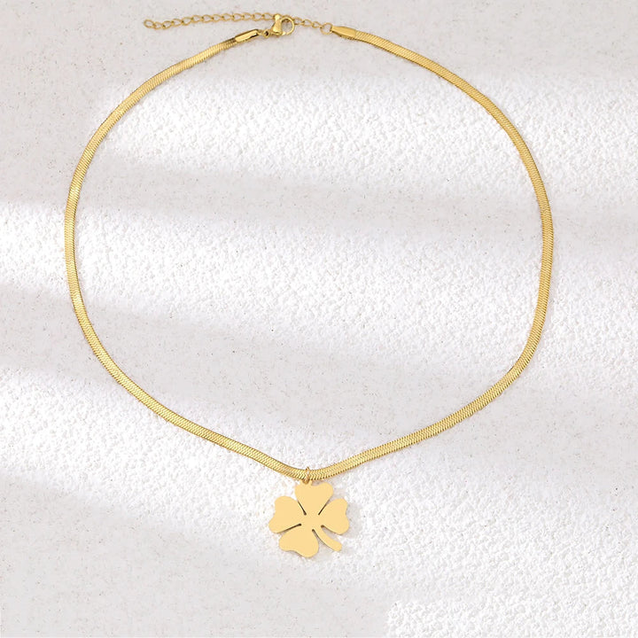 Classic Clover Pendant | Elegant Jewellery Piece-Silver-State of Style