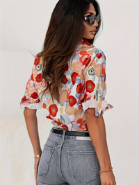 Classic Collared Blouse with Long Sleeves - Sophia-S-State of Style