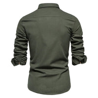 Classic Cotton Shirt Lorenzo – Long-Sleeve & Timeless Style-Dark Green-S-State of Style
