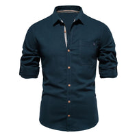Classic Cotton Shirt Lorenzo – Long-Sleeve & Timeless Style-Dark Green-S-State of Style