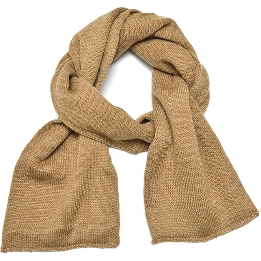 Classic Double Layer Knit Winter Scarf for Men - Xander-Marine blue-State of Style