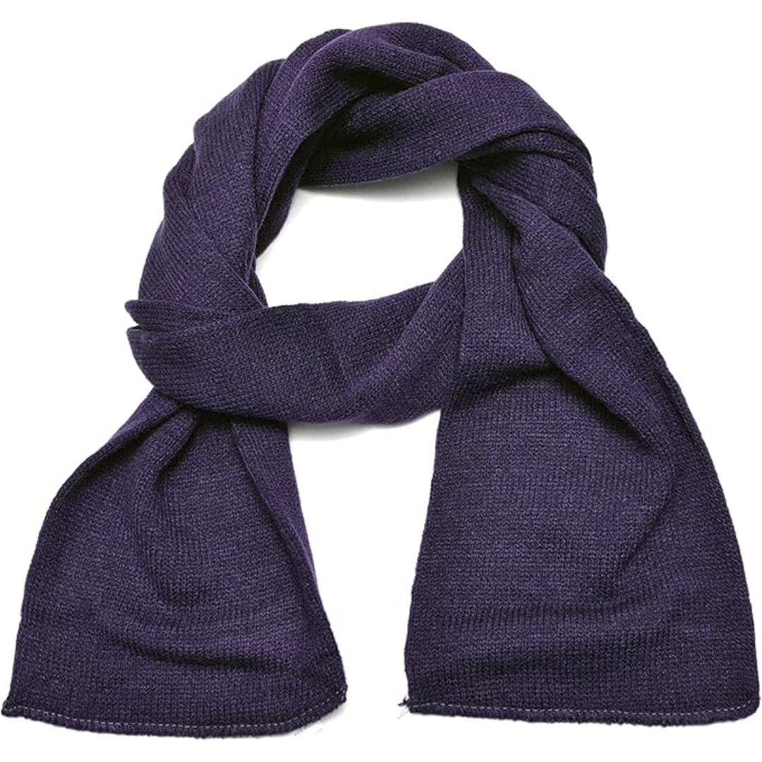 Classic Double Layer Knit Winter Scarf for Men - Xander-Marine blue-State of Style