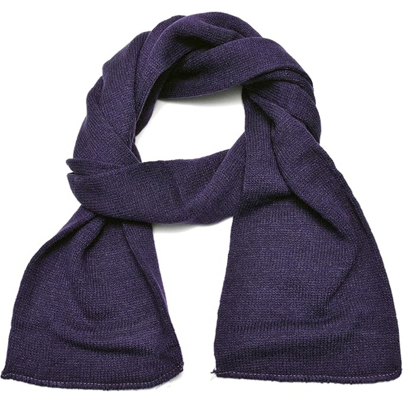 Classic Double Layer Knit Winter Scarf for Men - Xander-Marine blue-State of Style