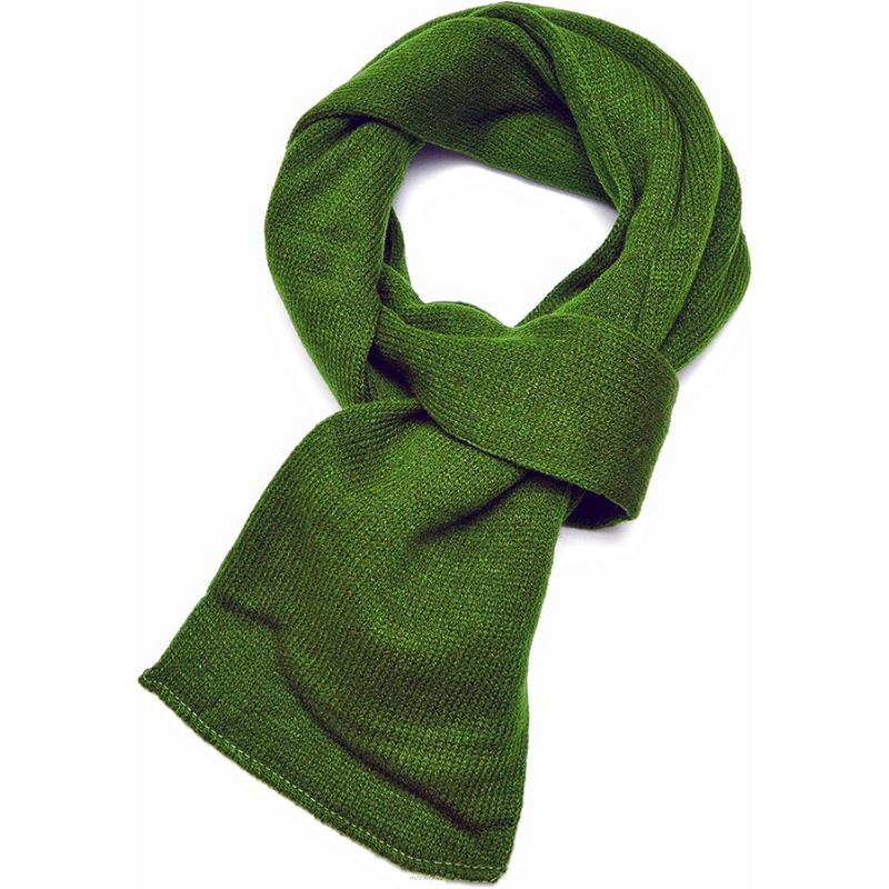 Classic Double Layer Knit Winter Scarf for Men - Xander-Olive green-State of Style