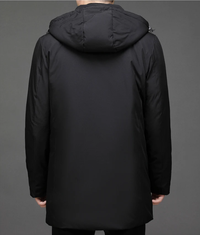 Classic Down Jacket with Hood - Victor-Dark Green-L-State of Style