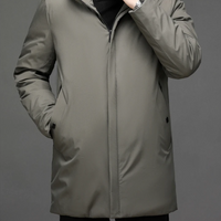 Classic Down Jacket with Hood - Victor-Dark Green-L-State of Style