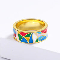 Classic Enamel Zirconia Ring – Nadia-5-State of Style