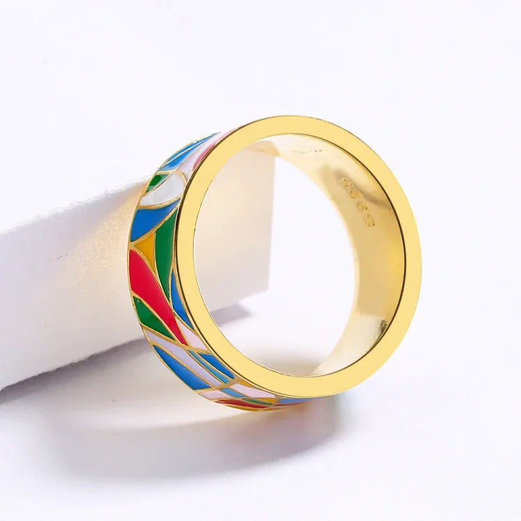 Classic Enamel Zirconia Ring – Nadia-5-State of Style