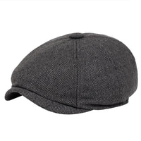 Classic flat cap in vintage style – Arthur-Dark grey-State of Style