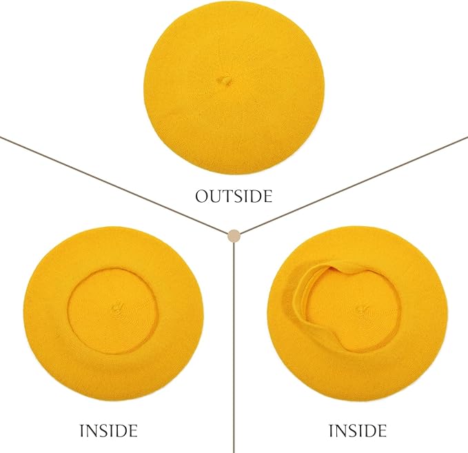 Classic French Wool Beret – Evelyne-Dark green-State of Style