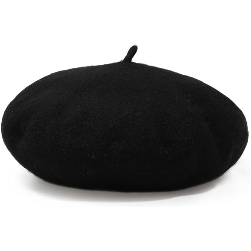 Classic French Wool Beret – Evelyne-Dark green-State of Style