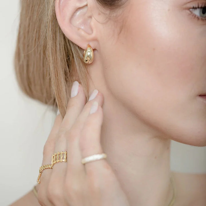 Classic Gold Drop Earrings - Aveline-State of Style