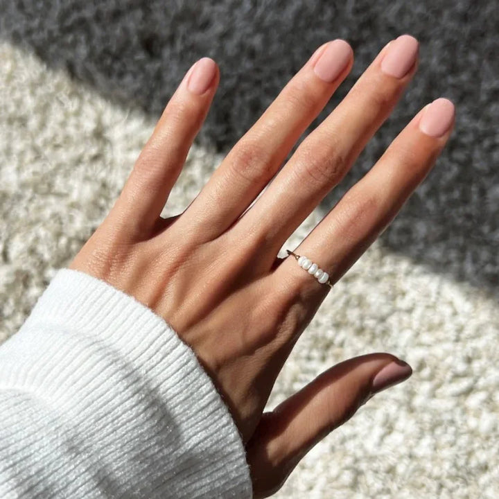 Classic Gold Pearl Ring – Sophie-5-State of Style