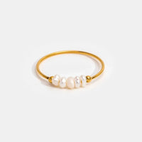 Classic Gold Pearl Ring – Sophie-5-State of Style
