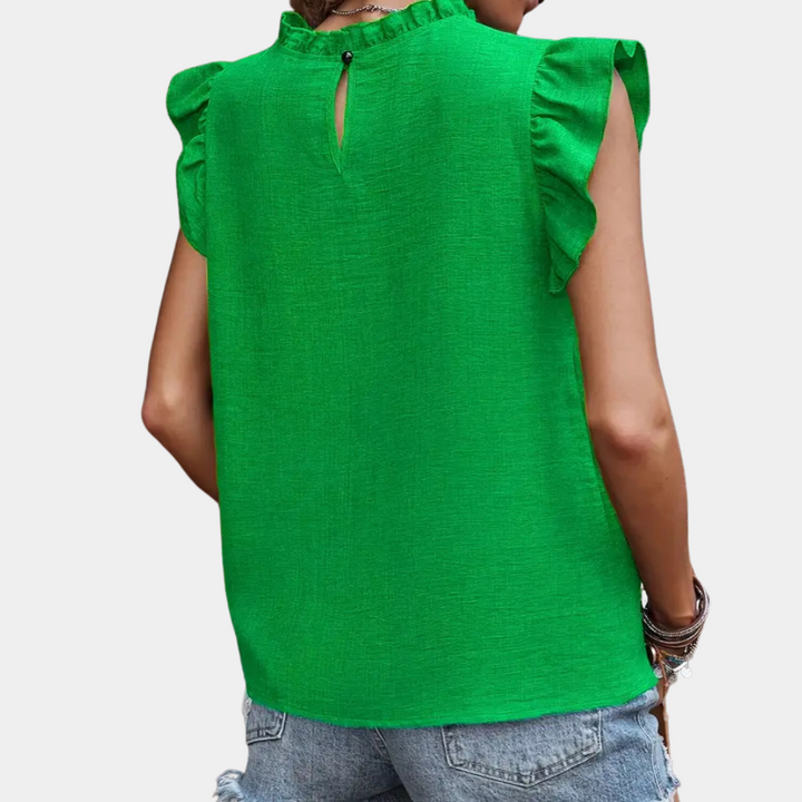 Classic Green Blouse for Women - Celeste-XS-State of Style