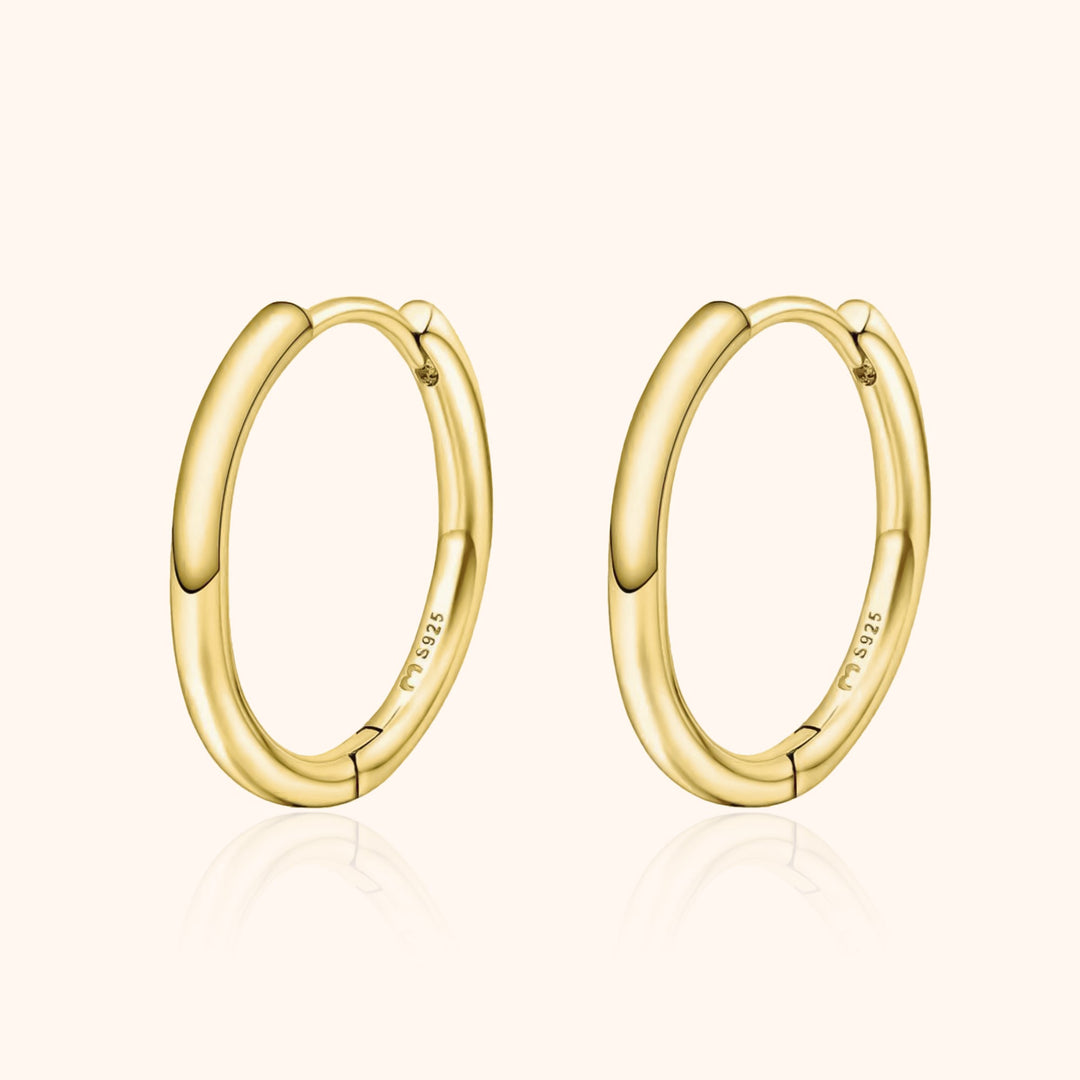 Classic Hoops - Aurina-1.19 cm-Gold-State of Style