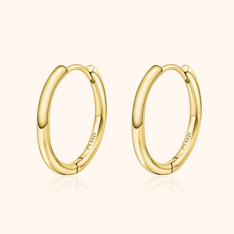 Classic Hoops - Aurina-1.19 cm-Gold-State of Style
